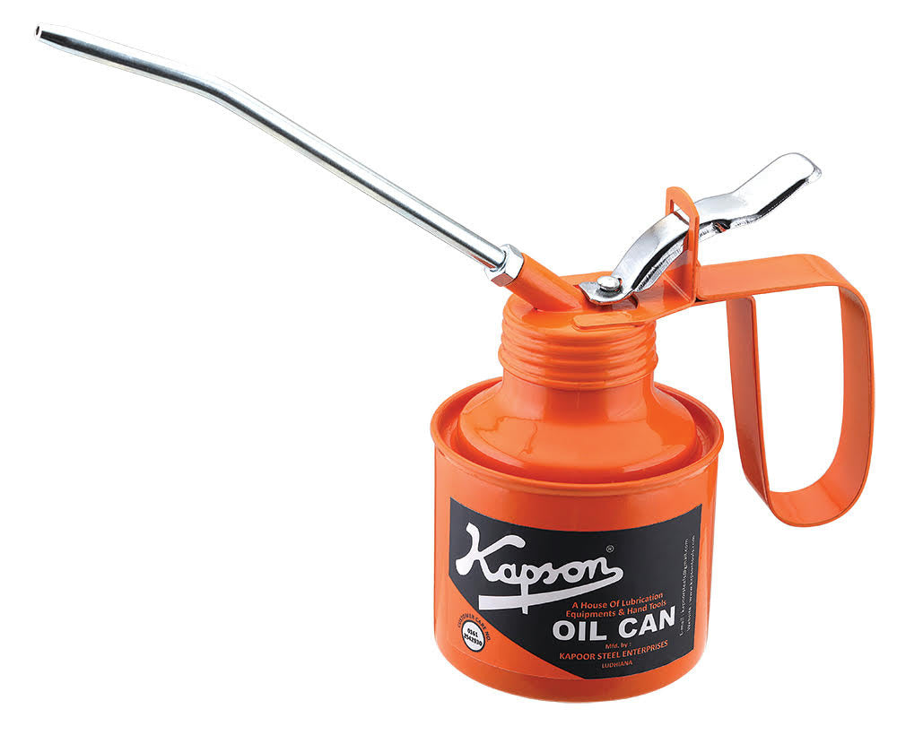 Kapson Stainless Steel Oil Can 1/4 Pint 150ml Wesco Type with Lever Pump Body K-101