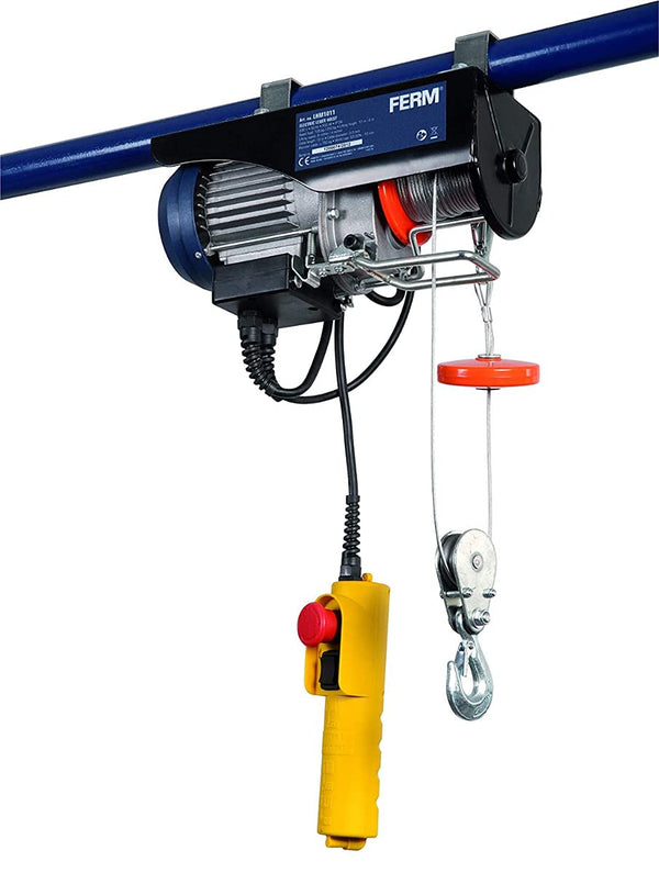 Ferm LHM1011 Electric Lever Hoist 500W, Max. Lifting Height 12Mtr, Max. Lifting Cap. 250Kg