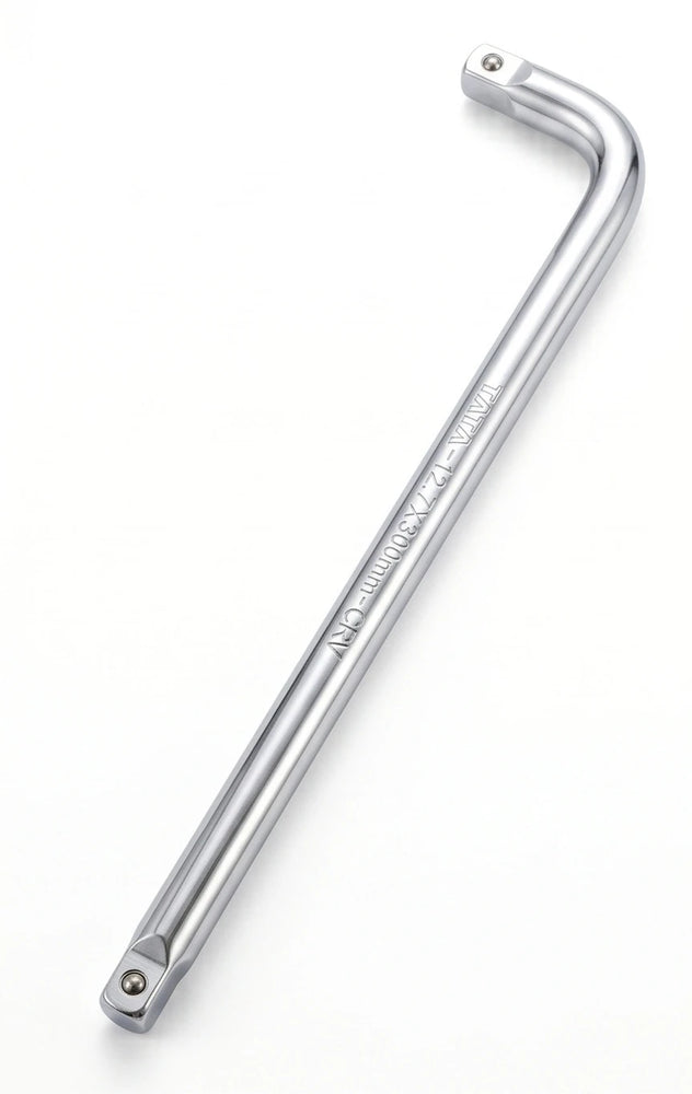 TATA LSH012 12 Inch / 300mm L-Socket Handle | 1/2 Inch Square Drive | Heavy Duty Socket Handle