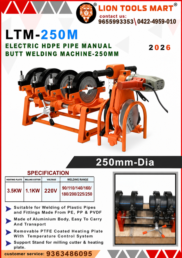 LTM-160M Electric HDPE Pipe Manual Butt Welding Machine