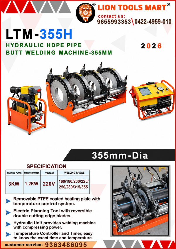 LTM-160M Electric HDPE Pipe Manual Butt Welding Machine
