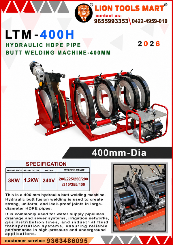 LTM-160M Electric HDPE Pipe Manual Butt Welding Machine