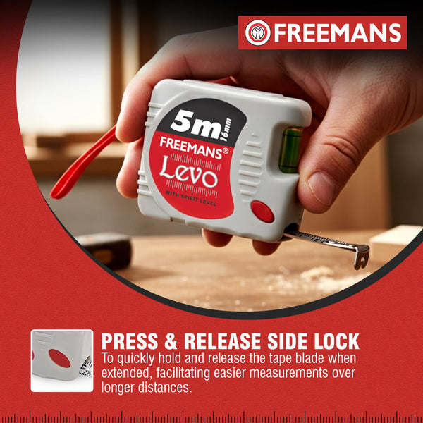 Freemans Levo 5M/16mm With L/C-Z Measuring Tape for Multi Purpose