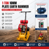 Lion 1 Ton 10mm Plate Earth Rammer with Crompton Greaves 2HP 1 Phase Motor | Electric Soil Compactor
