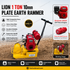 Lion 1 Ton 10mm Plate Earth Rammer with Greaves GG24 2HP Petrol Engine | Compact Soil Compactor