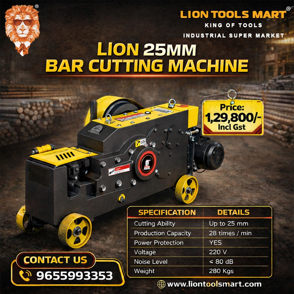 Lion 25mm Heavy Duty Bar Cutting Machine