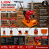 Lion 3 Ton 12mm Plate Earth Rammer with Greaves 6HP Petrol Engine | Heavy Duty Soil Compactor