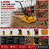Lion 5 Ton 12mm Plate Earth Rammer with Honda GX200 5.5HP Petrol Engine | Heavy Duty Soil Compactor