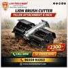 Lion Brush Cutter Tiller Attachment (6-Inch) – Heavy Duty Weeder & Cultivator