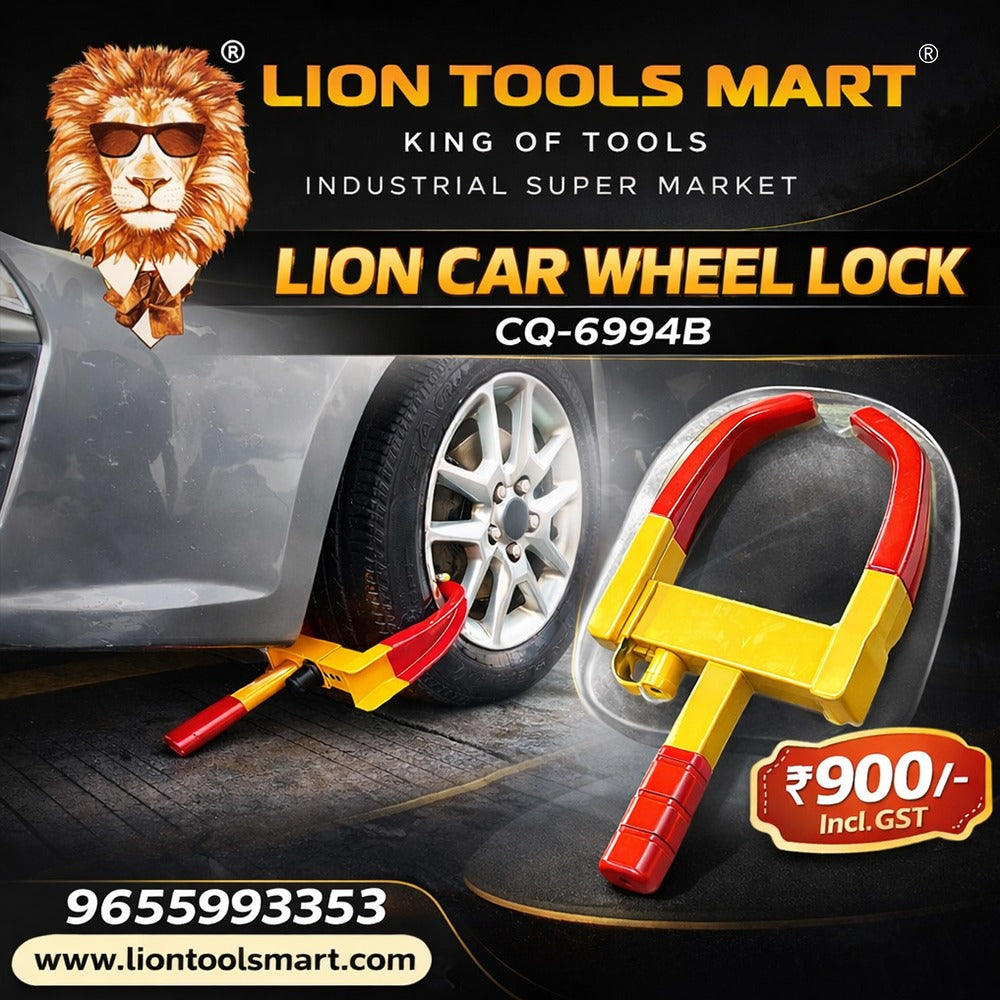Lion Car Wheel Lock CQ-6994B Anti-Theft Security Wheel Clamp for Cars & SUVs