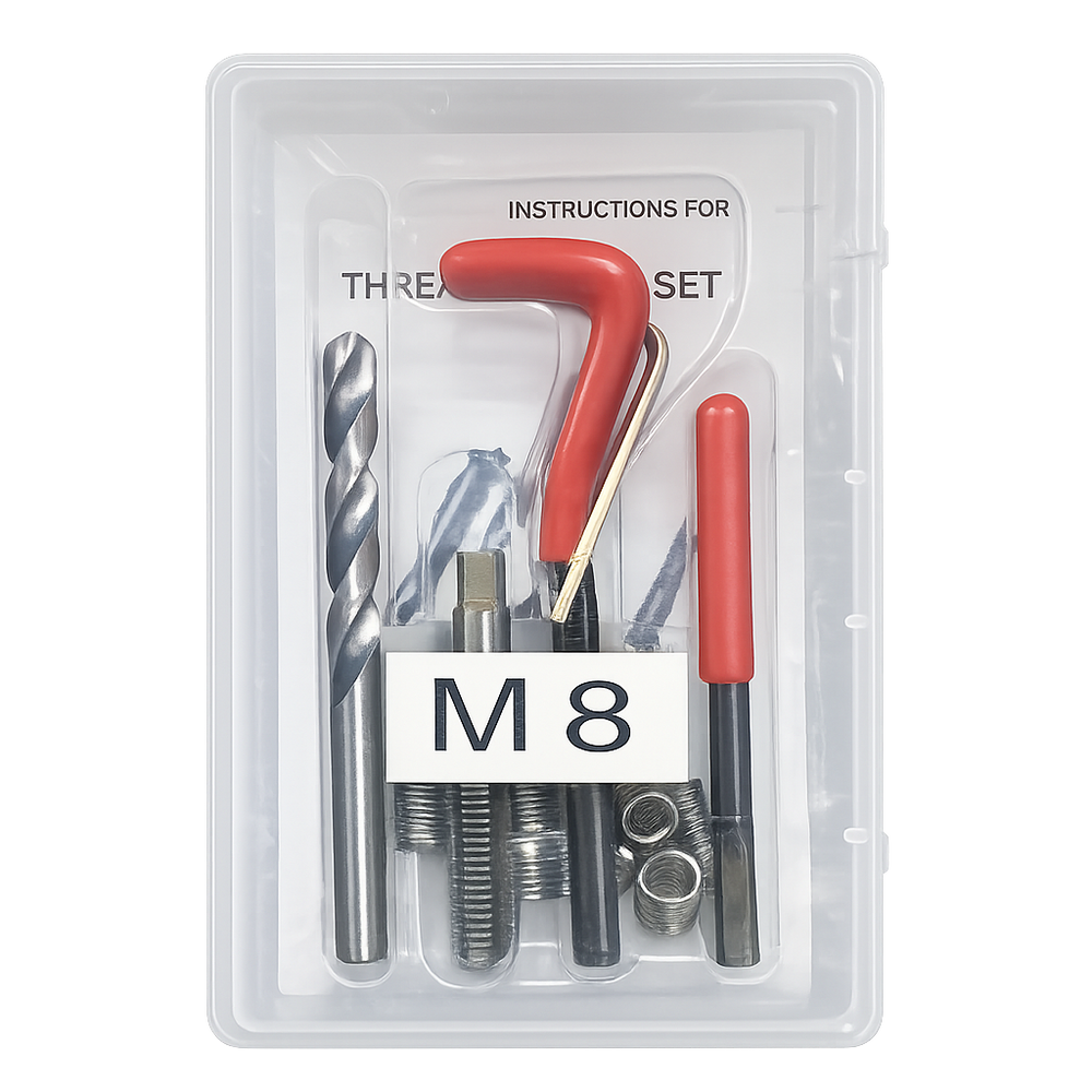 Lion Thread Repair Kit M8 | Helicoil Thread Repair Tool Set for M8 x 1.25 Threads