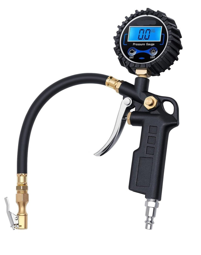 MHR Digital Type Tyre Inflator MHR-DBI001 Metro – Portable Automatic Car Air Compressor with Digital Display