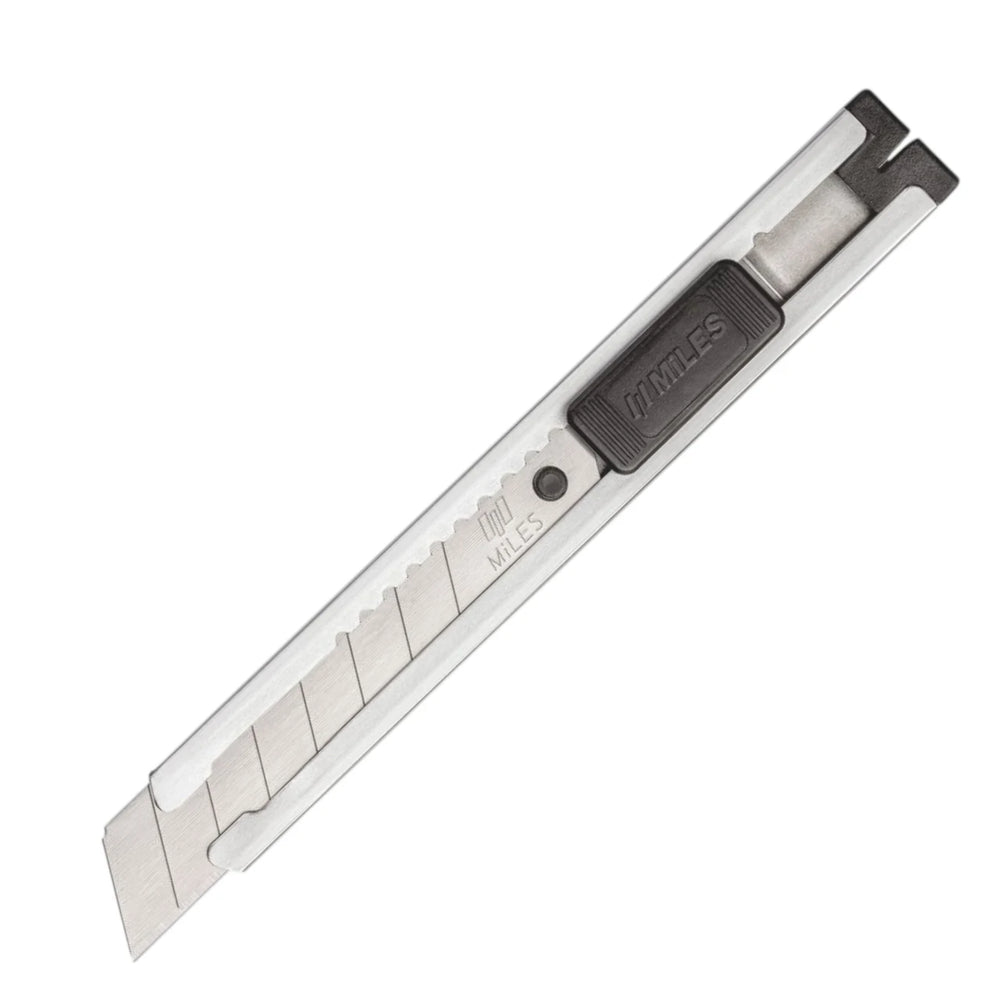 Miles SA1811 18mm Metal Knife | Heavy Duty Snap-Off Cutter Knife for Packing, Cardboard, Plastic, Vinyl, Leather & General Cutting