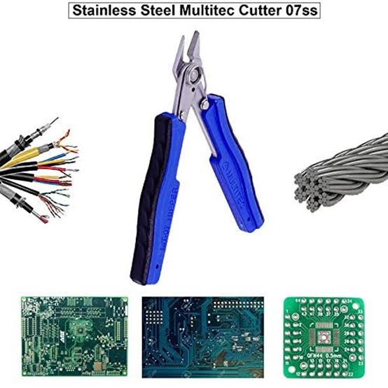 Multitec, Multitec 07-SS, Wire Nipper, Stainless Steel Wire Nipper, 5Inch Wire Nipper, 115mm Nipper, Precision Wire Cutter, Electronics Nipper, PCB Cutter, Electrical Wire Cutter, Copper Wire Cutter, Aluminium Wire Cutter, Spring Loaded Nipper, Industrial Hand Tools, Workshop Tools, Electrician Tools, Precision Cutting Tool, Lion Tools Mart