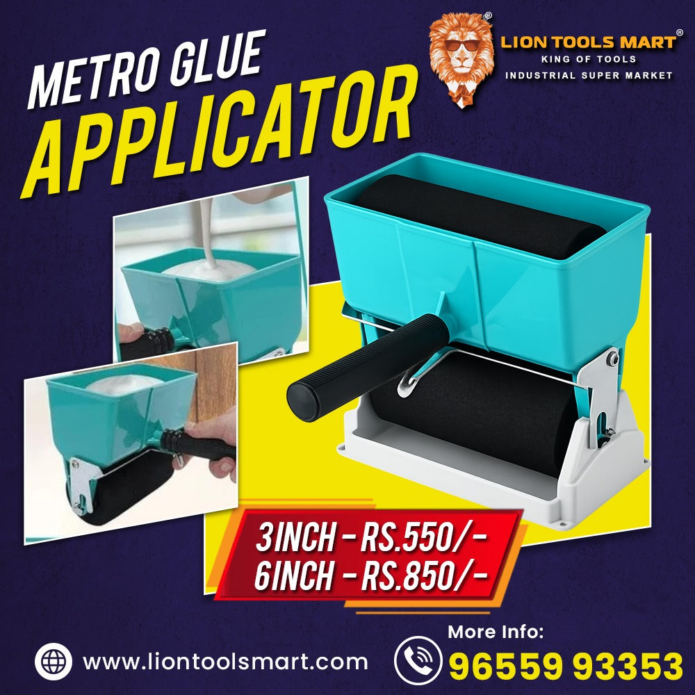 Metro Glue Applicator Roller – 3 Inch & 6 Inch | Manual Glue Spreader