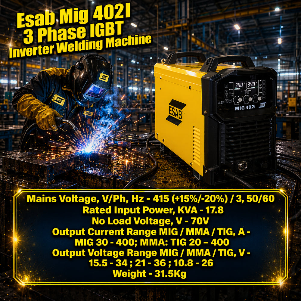 Esab Mig 402I 3 Phase IGBT Inverter Welding Machine