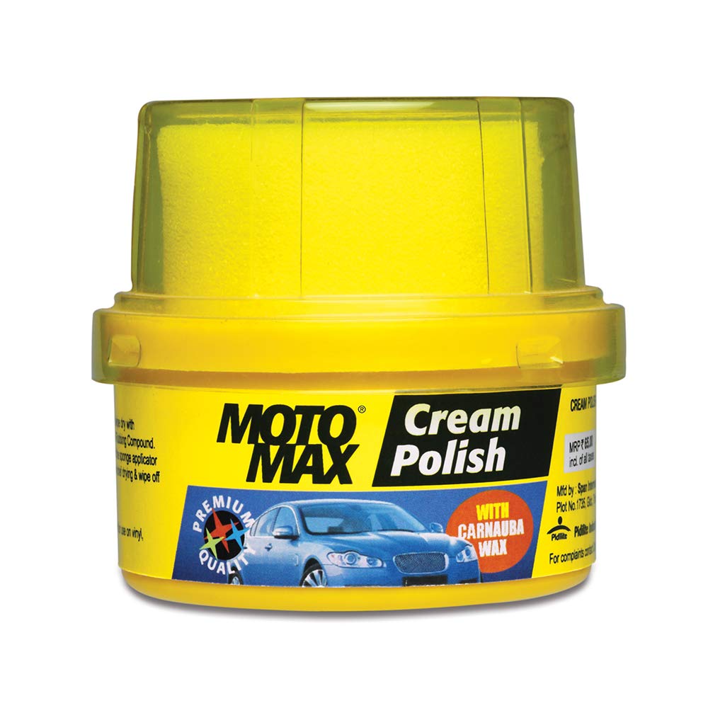 Motomax Cream Polish 60GM | Automotive Car, Bike, Plastic, Vinyl, Rubber & Interior Surface Cleaning and Polishing Applications