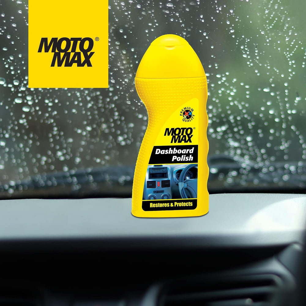 Motomax 100ml Dashboard Polish | Car Dashboard Cleaning, Interior Shine, Dust Protection, Automotive Detailing & Vehicle Care Applications
