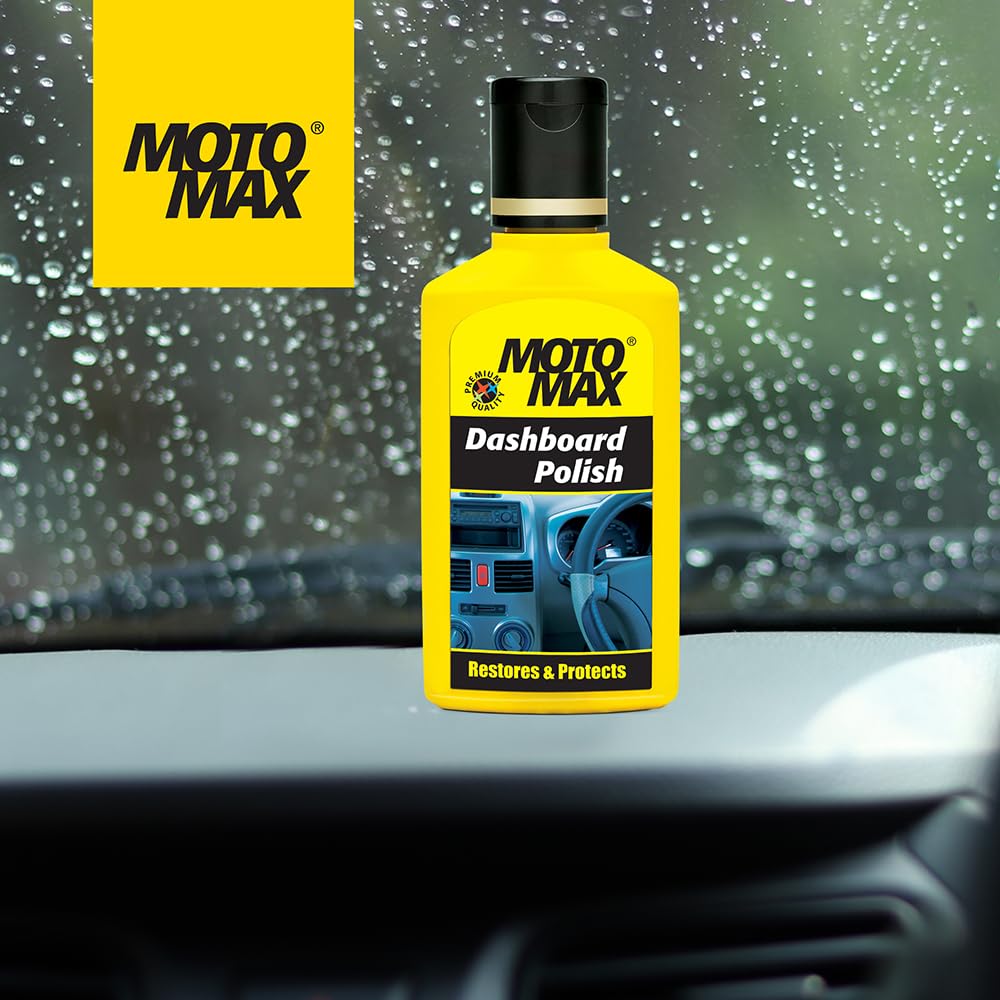 Motomax 50ml Dashboard Polish | Car Dashboard Cleaning, Interior Shine, Plastic Surface Care, Automotive Detailing & Vehicle Maintenance Applications