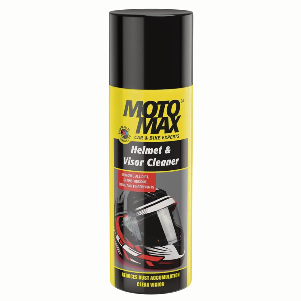 Motomax 200ml Helmet & Visor Cleaner Foam | Foam Cleaning Solution for Motorcycle Helmets, Visors, Face Shields, Goggles & Two-Wheeler Protective Gear