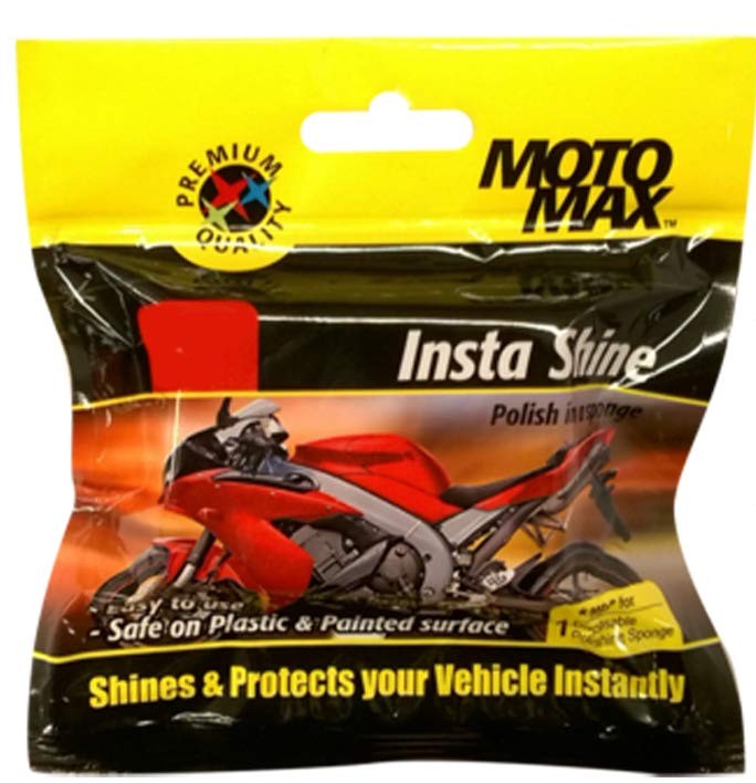 Motomax Insta Shine Polish Sponge | Reusable Foam Applicator Pad for Car, Bike, Dashboard, Tyres, Plastic, Vinyl, Leather & Automotive Detailing Applications