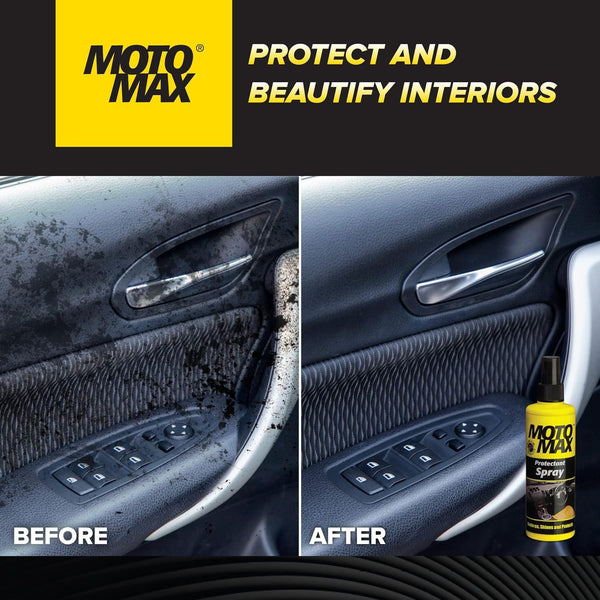 Motomax, Motomax Protectant Spray, 100ml Protectant Spray, Car Protectant Spray, Automotive Protectant, Dashboard Protectant, Dashboard Spray, Car Dashboard Polish, Plastic Protectant, Plastic Shine Spray, Vinyl Protectant, Rubber Protectant, Car Interior Protectant, Interior Trim Protectant, Car Care Product, Automotive Detailing Spray, Car Detailing Product, Car Interior Care, Bike Protectant Spray, Motorcycle Care Product, Vehicle Protectant, Car Polish Spray, Motomax Car Care