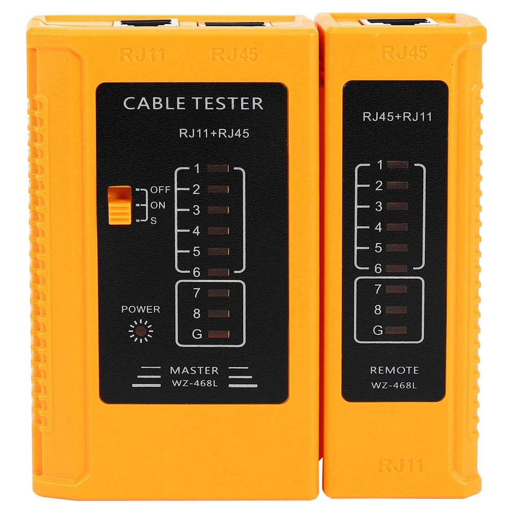 Network Cable Tester RJ45 & RJ11 | LAN Telephone Cable Continuity Tester with LED Indicators