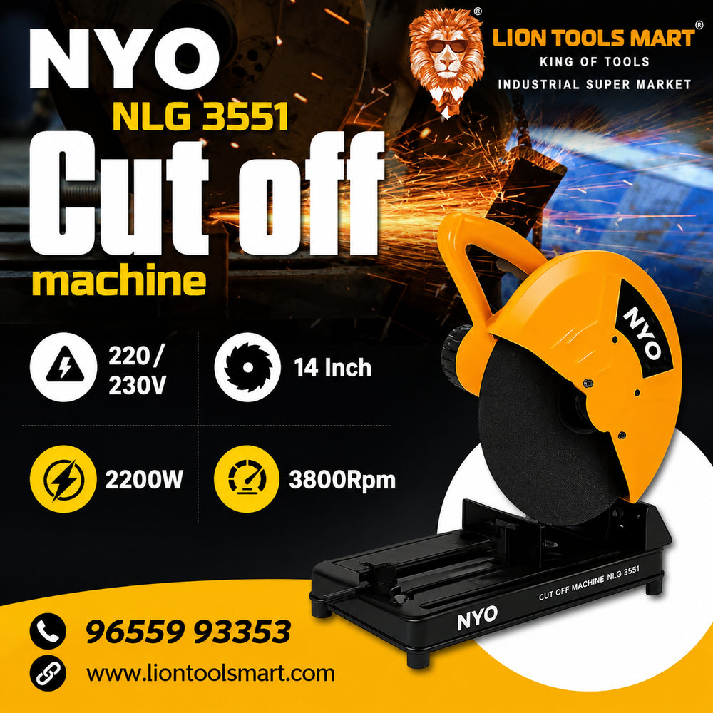 NYO NLG 3551 Heavy Duty Cut Off Machine - 14 Inch, 2200W, 3800 RPM