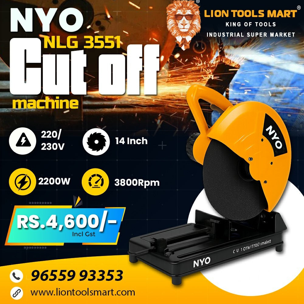 NYO NLG 3551 Heavy Duty Cut Off Machine - 14 Inch, 2200W, 3800 RPM