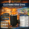 Electronic Wood Stove  – Smokeless, Portable Stainless Steel Cooking Stove | No Smoke, Only Heat! Electric Wood Burning Stove | புகை இல்லாத எலக்ட்ரிக் அடுப்பு