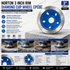 Norton 3 Inch Rim Diamond Cup Wheel CPC8C | Professional Diamond Grinding Wheel for Concrete, Stone & Masonry