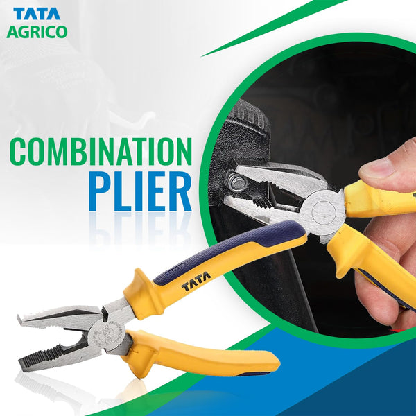 TATA PLCI01 Combination Plier 6 Inch / 150mm | Heavy Duty Insulated Combination Cutting Plier