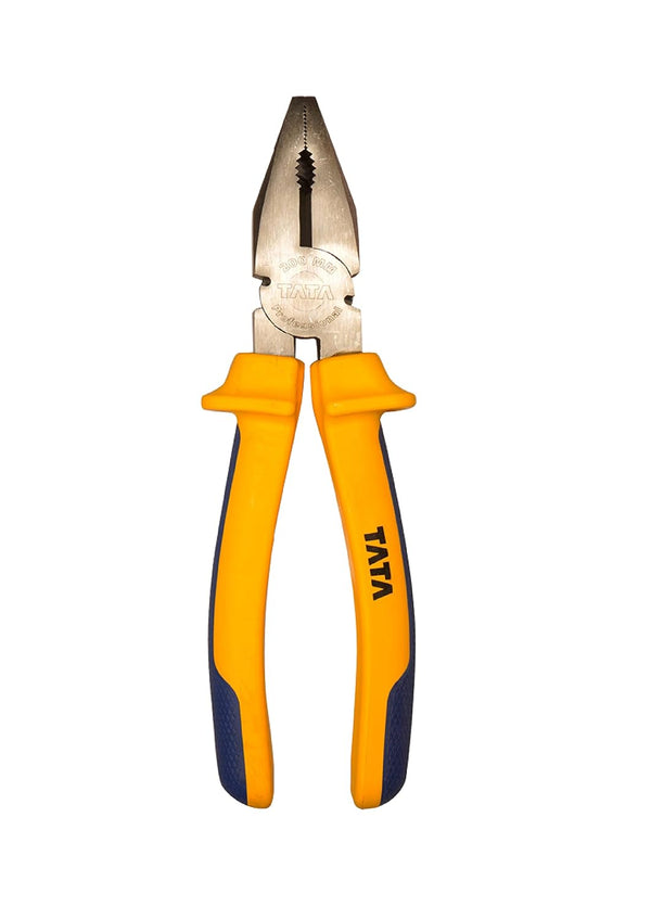 TATA PLCI04 Combination Plier 8 Inch / 200mm TPR | Heavy Duty Insulated Combination Cutting Plier