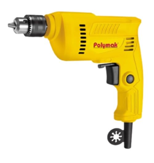 Polymak Electric Drill 400W 10mm PMLDM6B | Wood, Metal, Plastic & Home Improvement Applications