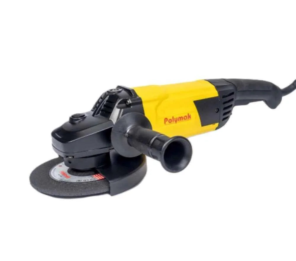 Polymak Angle Grinder 2400W 7 Inch PMAG180 | Metal Cutting, Heavy Grinding, Fabrication & Construction Applications