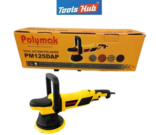 Polymak Random Orbital Sander 125mm PM125DAP | Wood Sanding, Surface Finishing, Paint Removal & Furniture Applications