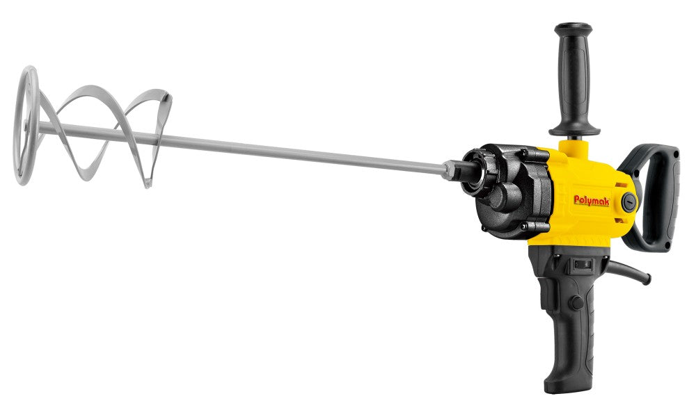 Polymak Variable Speed Paint Mixer 880W PM12EM-DY | Paint, Putty, Mortar, Adhesive & Construction Material Mixing Applications