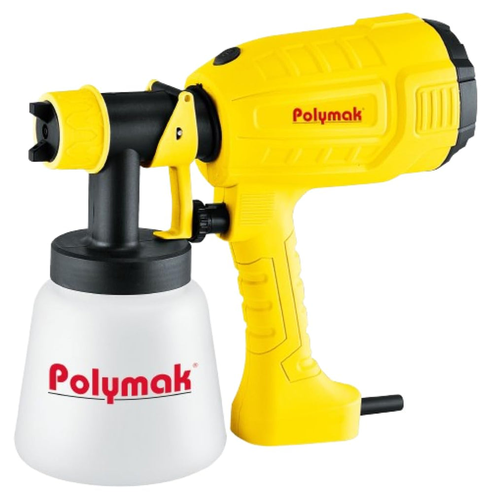 Polymak 1000ml Electric Spray Gun PM40ESG-DY | 400W Paint Sprayer with 2.5mm Nozzle for Painting, Furniture, Walls &amp; DIY Applications