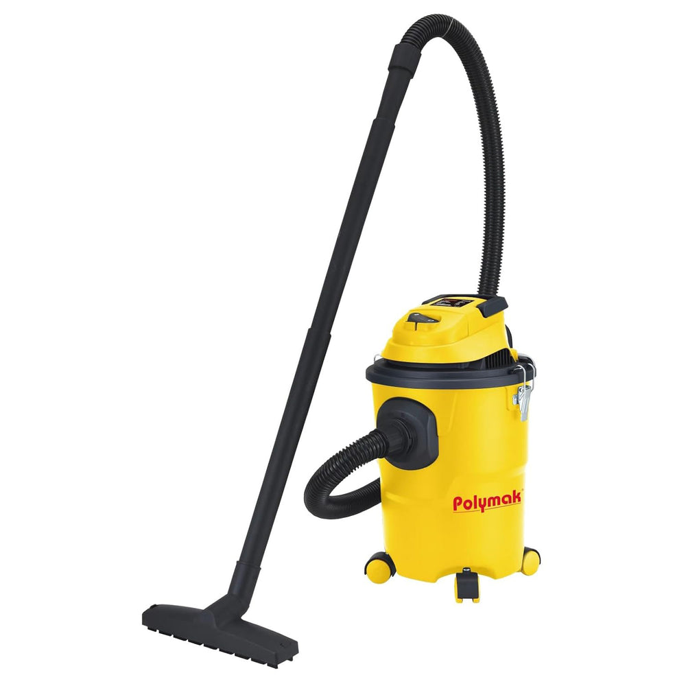 Polymak Wet & Dry Vacuum Cleaner 800W 15L PMVC15L | Dust Collection, Liquid Cleaning, Workshop, Home & Industrial Applications