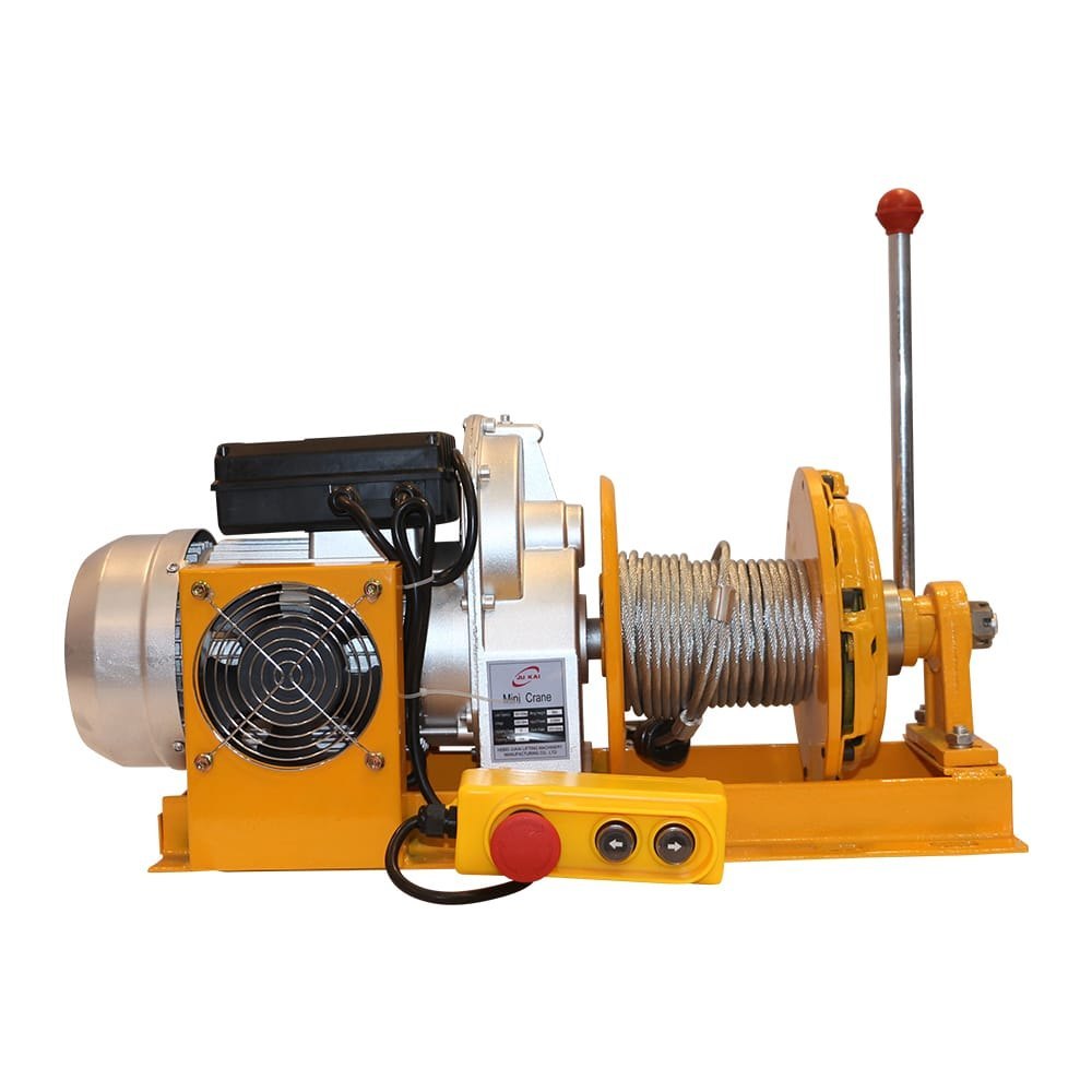 Power fox 1 Ton Electric Winch | Wide Application for Garage, Workshop, Construction, Material Handling, Vehicle Maintenance & Industrial Lifting Applications