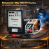 Panasonic Mig 250 RX1 Series welding machine with a welder in the background
