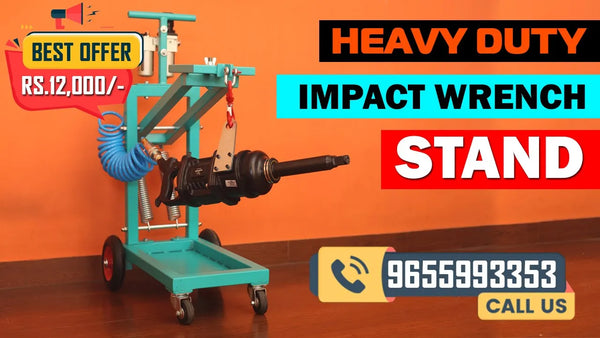 Lion Impact Wrench Stand | Heavy Duty Mobile Trolley Stand for Pneumatic Impact Wrench