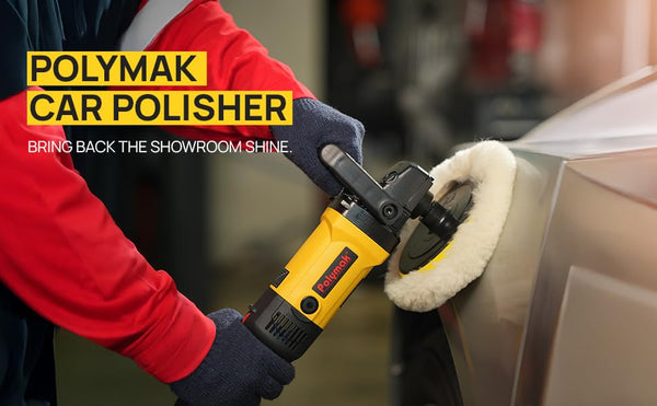 Polymak Car Polisher 1200W 180mm PMCP180 | Car Detailing, Surface Polishing & Paint Restoration Applications