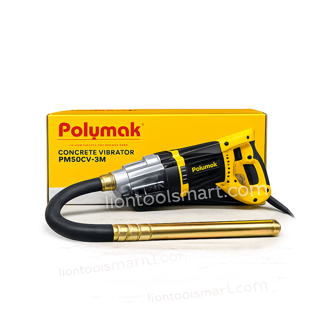 Polymak Concrete Vibrator Machine 2200W 50mm 3 Meter PM50CV-3M | Concrete Compaction, Columns, Beams & Construction Applications