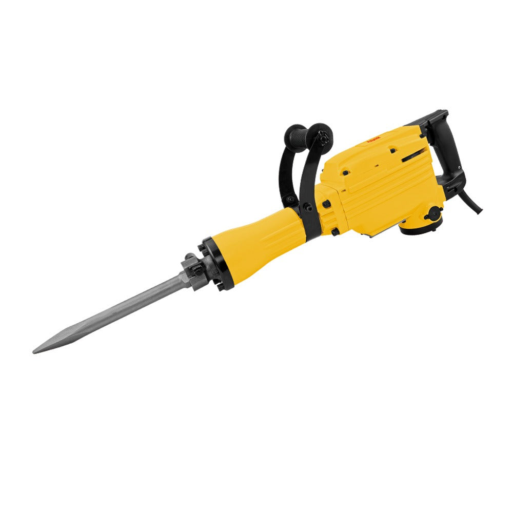 Polymak Demolition Hammer 1400W 15Kg 45J PMDH15P | Concrete Breaking, Chiseling, Road Demolition & Heavy-Duty Construction Applications