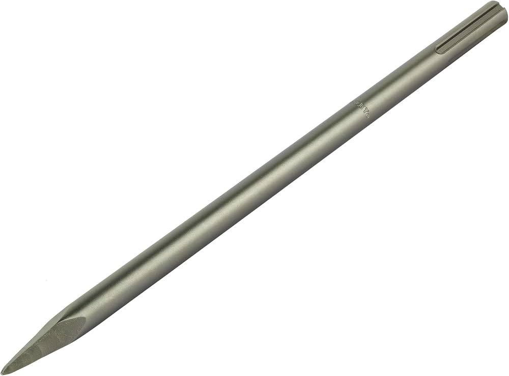 Polymak 18x400mm Point Chisel | Wide Application for Concrete Breaking, Masonry, Construction, Demolition, Brickwork, Stonework & General Chiseling Applications