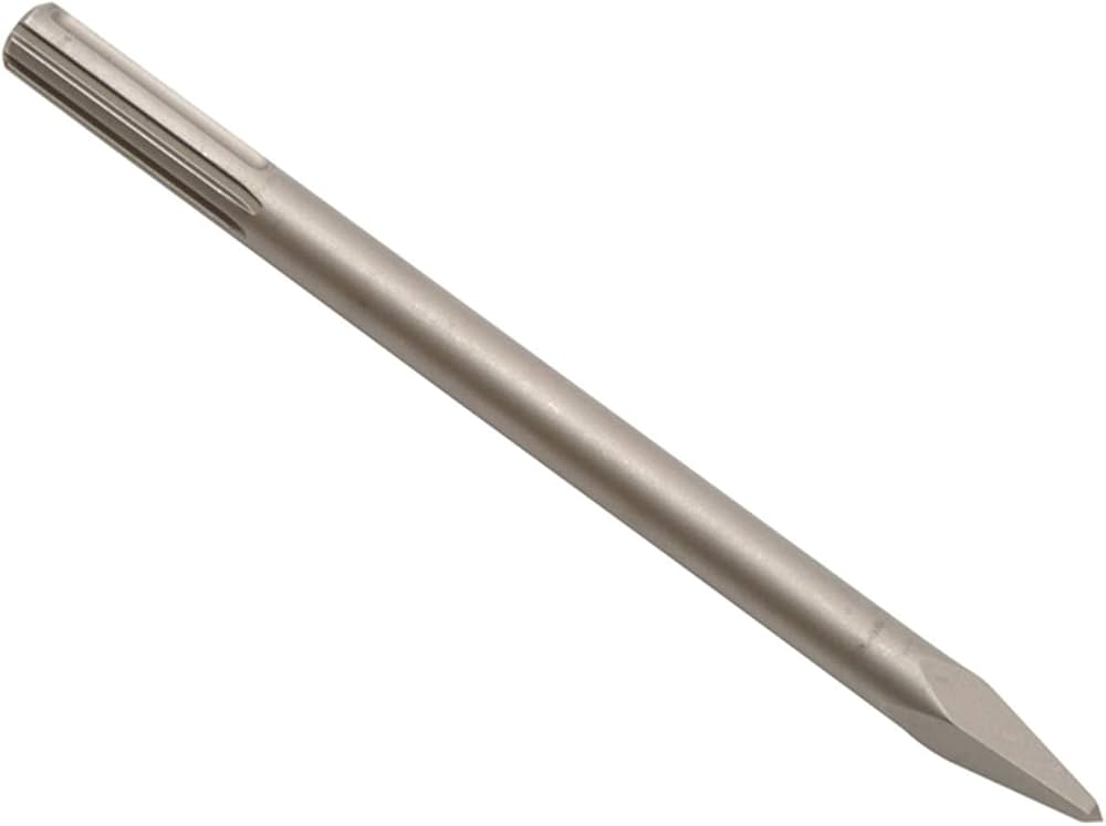 Polymak 18x600mm Point Chisel | Wide Application for Concrete Breaking, Masonry, Construction, Demolition, Brickwork, Stonework & General Chiseling Applications