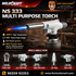 Portable Gas Flame Gun Torch Burner for Kitchen, BBQ, Baking & Camping | Butane Blow Torch with Adjustable Flame Control | Manual Ignition Multipurpose Cooking Torch | White – 1300°C High-Temperature Gas Torch