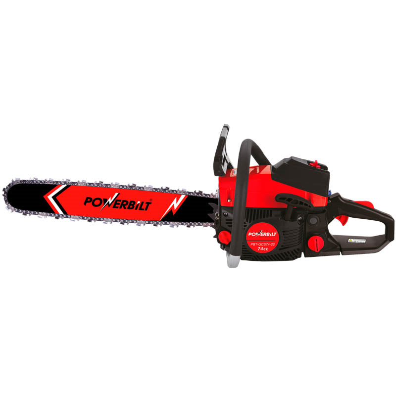 Powerbilt GCS74-18 Heavy-duty, 74cc, 2-Stroke Gasoline Chain Saw