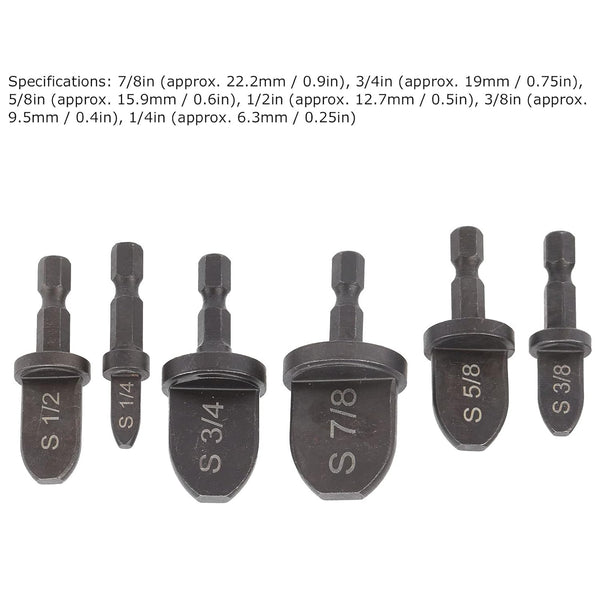 Procut Maxfine 6Pcs Tube Expander Set | Professional Pipe Expanding Tool Kit